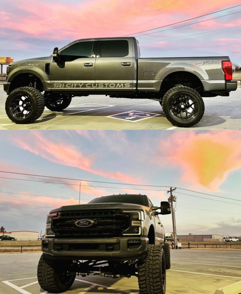 Ford F250 with 24×14 Wheels 4PF6 Forged