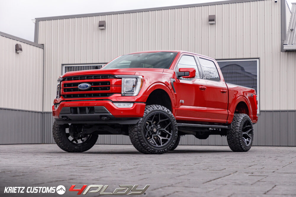 FORD F150 4PLAY WHEELS RIMS 4P06 22X12 35X12.5X22 FURY TIRES 6 INCH ROUGH COUNTRY LIFT BY KRIETZ CUSTOMS