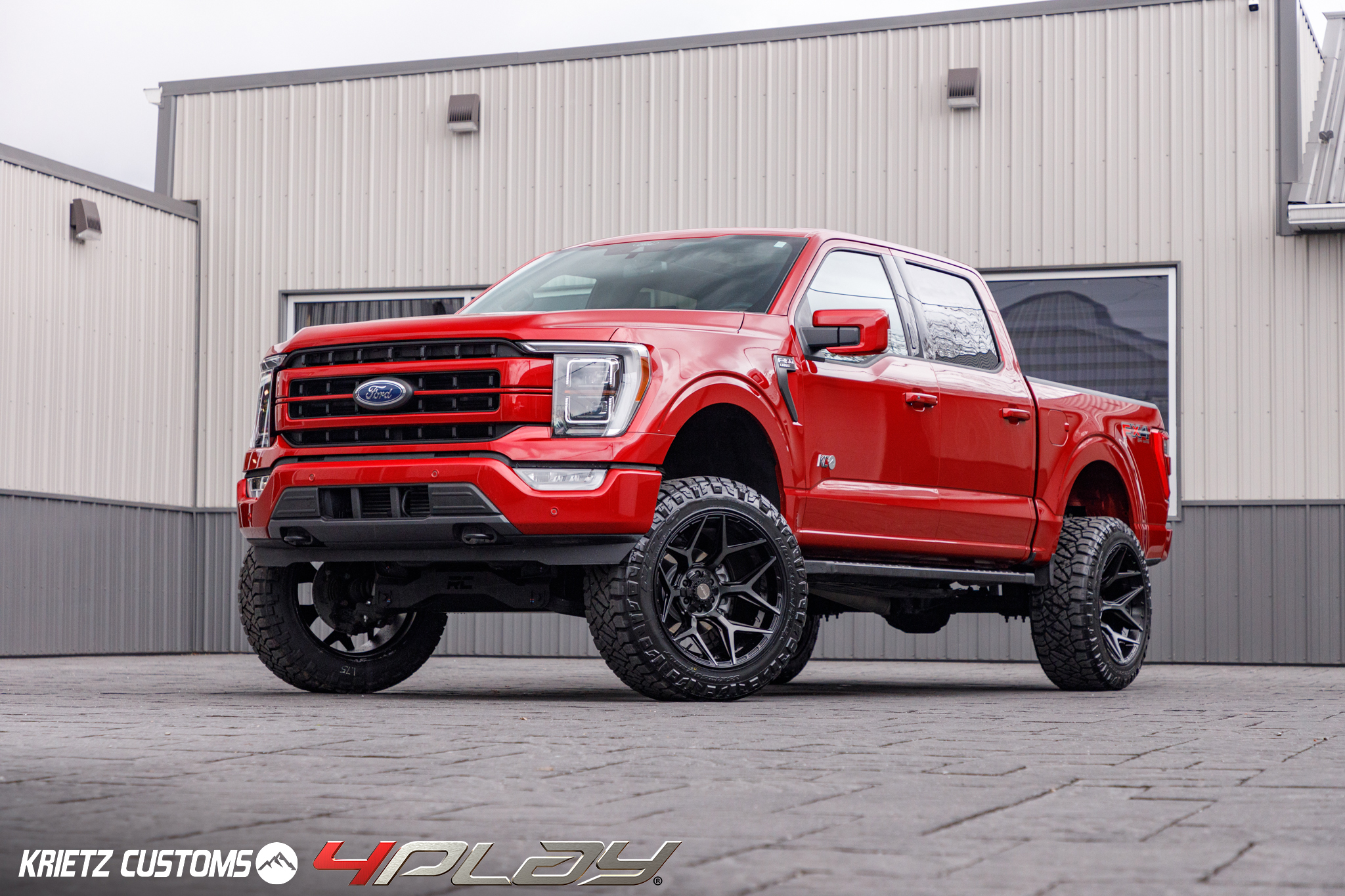 FORD F150 4PLAY WHEELS RIMS 4P06 22X12 35X12.5X22 FURY TIRES 6 INCH ROUGH COUNTRY LIFT BY KRIETZ CUSTOMS 2
