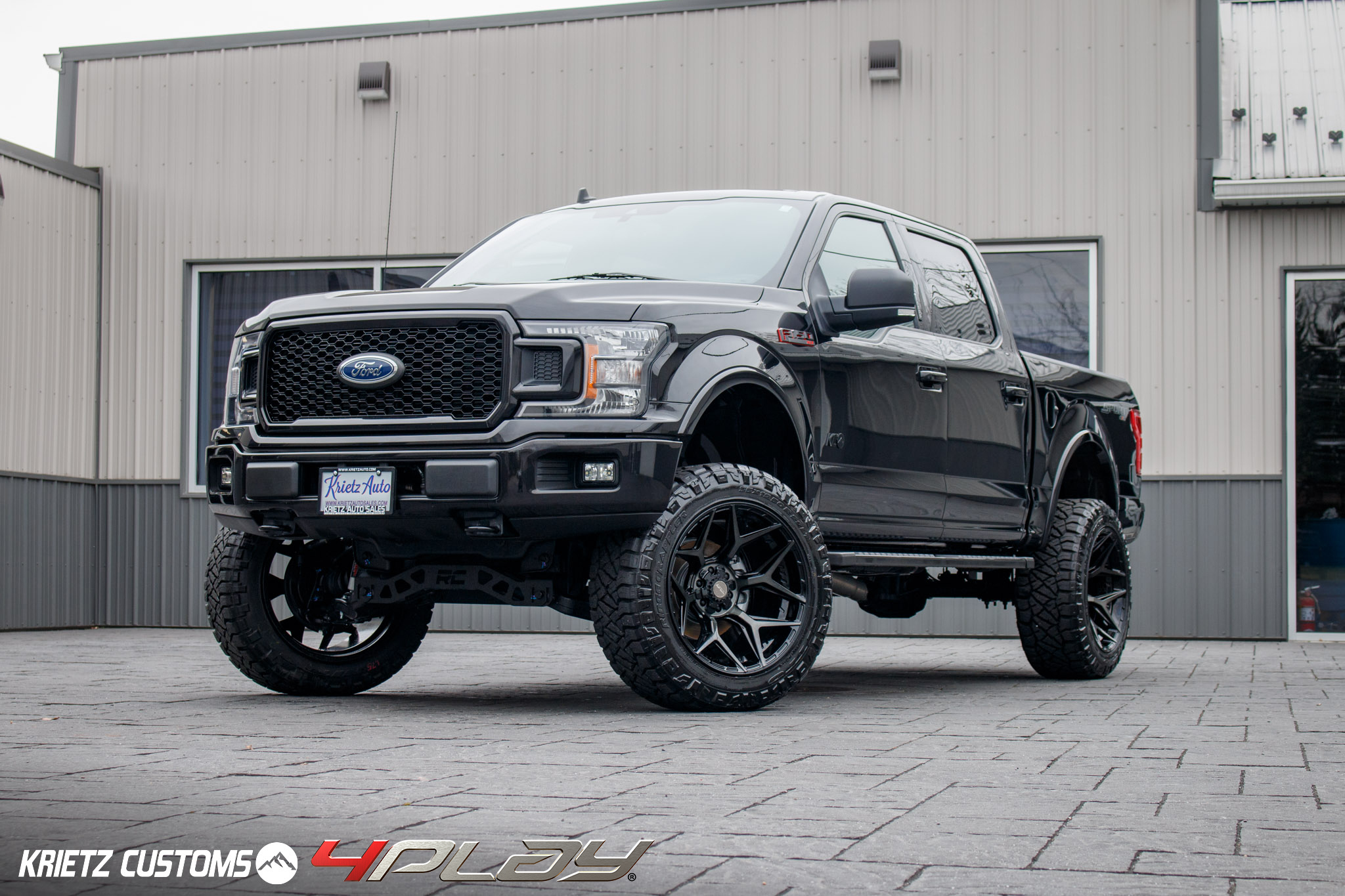 FORD F150 4PLAY WHEELS RIMS 4P06 22X12 35X12.5X22 NITTO TIRES 6 INCH ROUGH COUNTRY LIFT BY KRIETZ CUSTOMS 2